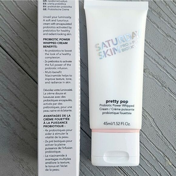 Saturday Skin Pretty Pop Probiotic Power Whipped Cream NEW - Picture 3 of 15